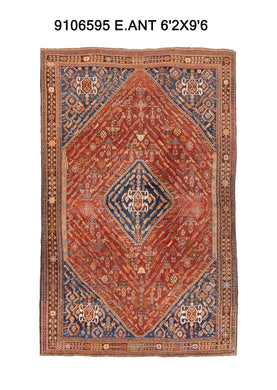 6x10 Old & Vintage Turkish Area Rug