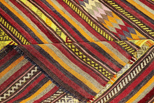 6x10 Red Vintage Turkish Area Rug