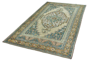 6x11 Colorful Old & Vintage Turkish Area Rug