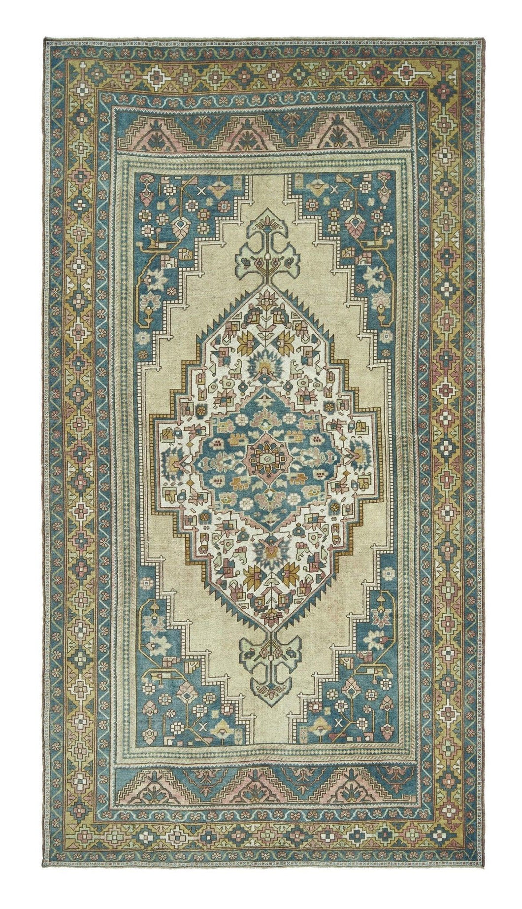 6x11 Colorful Old & Vintage Turkish Area Rug