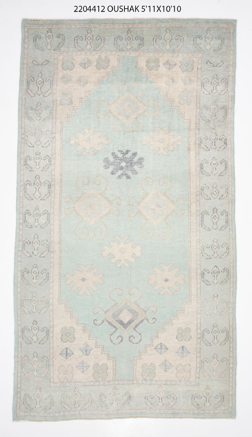 6x11 Modern Oushak Area Rug