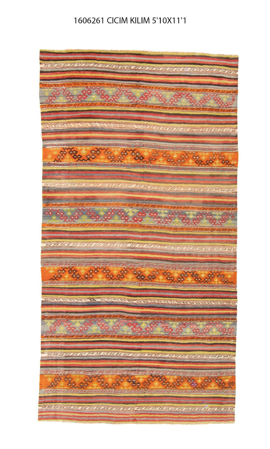 6x11 Old & Vintage Turkish Area Rug