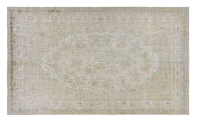 6x11 Yellow Old & Vintage Turkish Area Rug