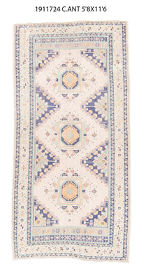 6x12 Old& Vintage Turkish Area Rug