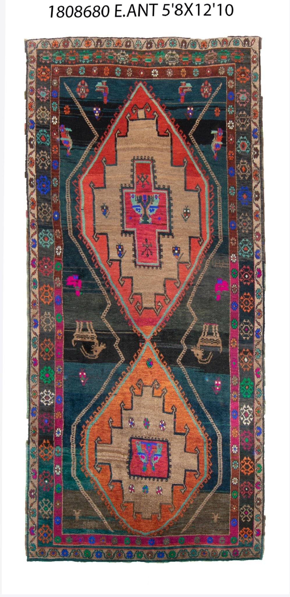 6x13 Old & Vintage Turkish Area Rug