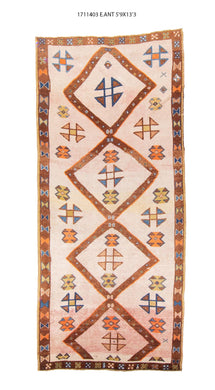6x3 Old & Vintage Turkish Area Rug