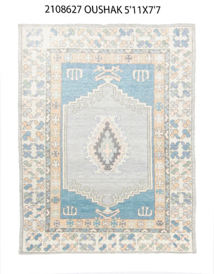 6x8 Modern Oushak Area Rug