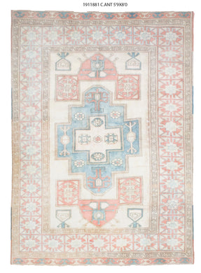 6x8 Old & Vintage Turkish Area Rug