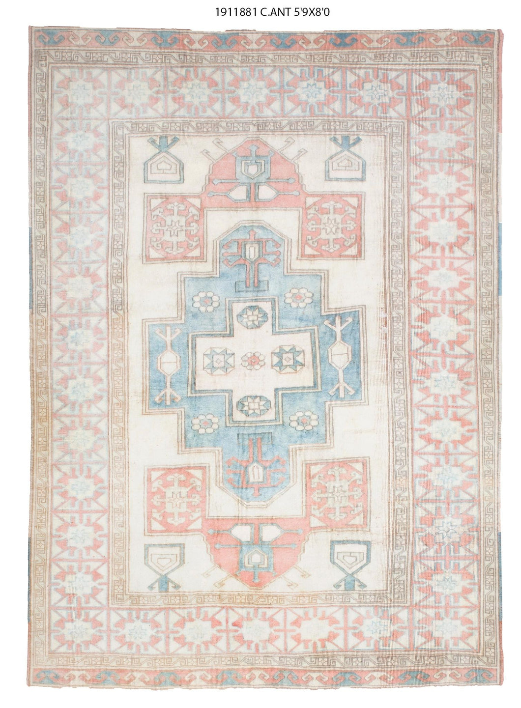 6x8 Old & Vintage Turkish Area Rug