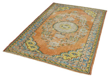 6x9 Colorful Old & Vintage Turkish Area Rug