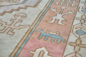 6x9 Colorful Old & Vintage Turkish Area Rug