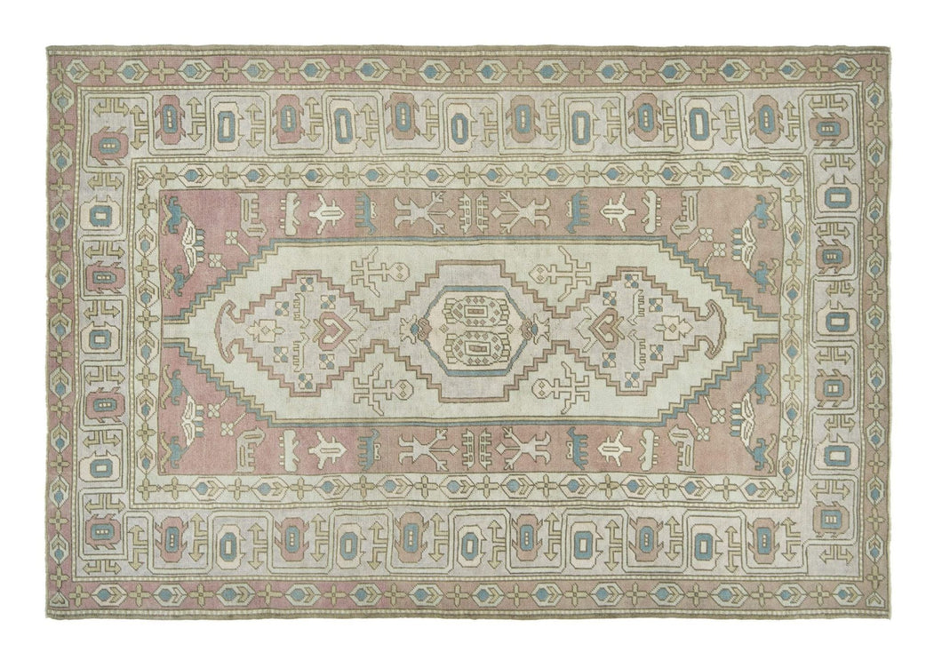 6x9 Colorful Old & Vintage Turkish Area Rug