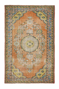 6x9 Colorful Old & Vintage Turkish Area Rug