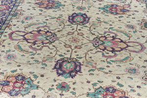 6x9 Colorful Vintage Turkish Area Rug
