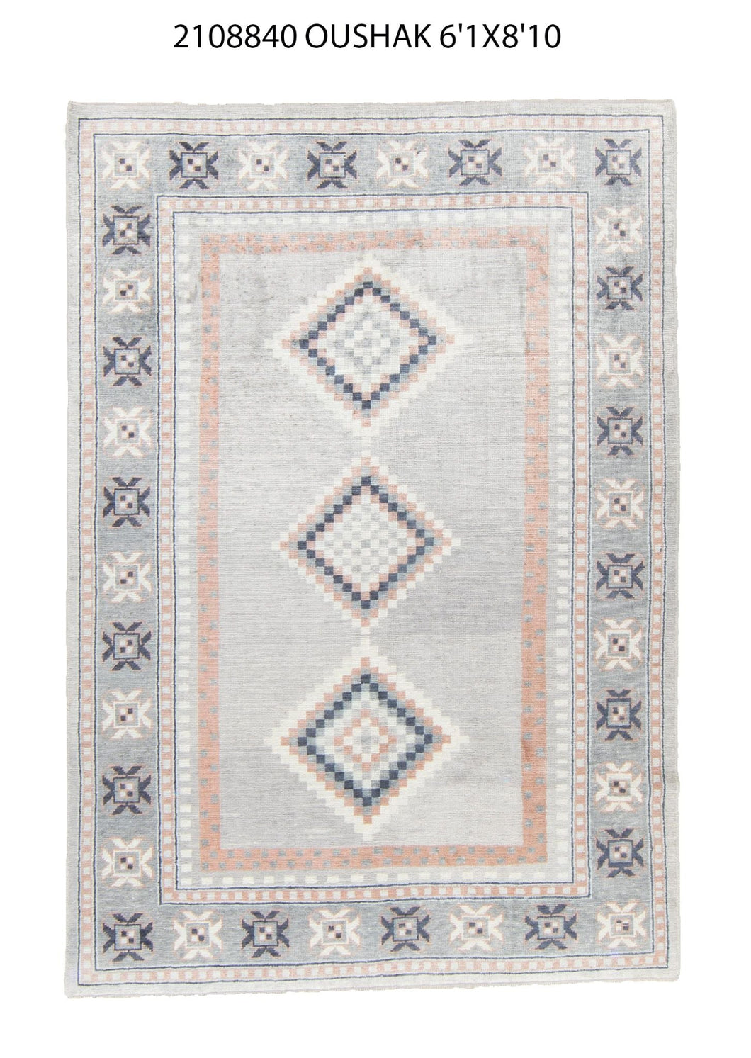 6x9 Modern Oushak Area Rug