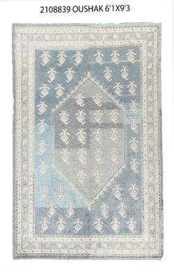 6x9 Modern Oushak Area Rug