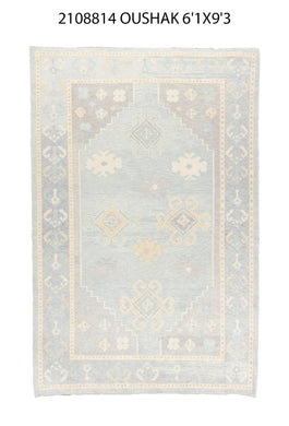 6x9 Modern Oushak Area Rug