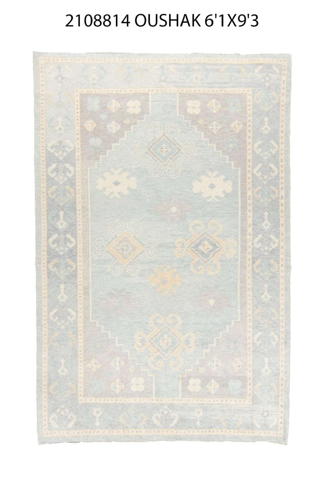 6x9 Modern Oushak Area Rug