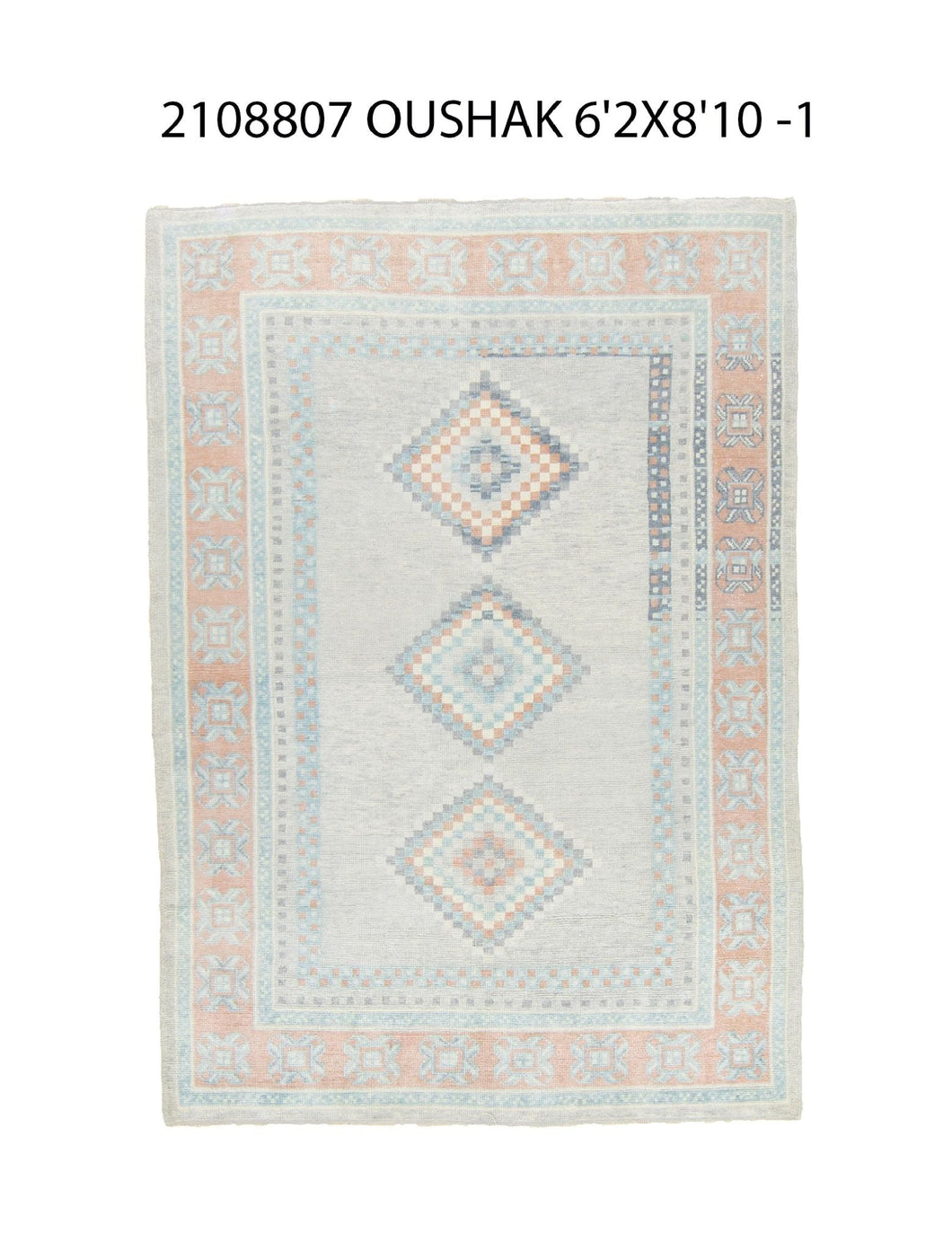 6x9 Modern Oushak Area Rug