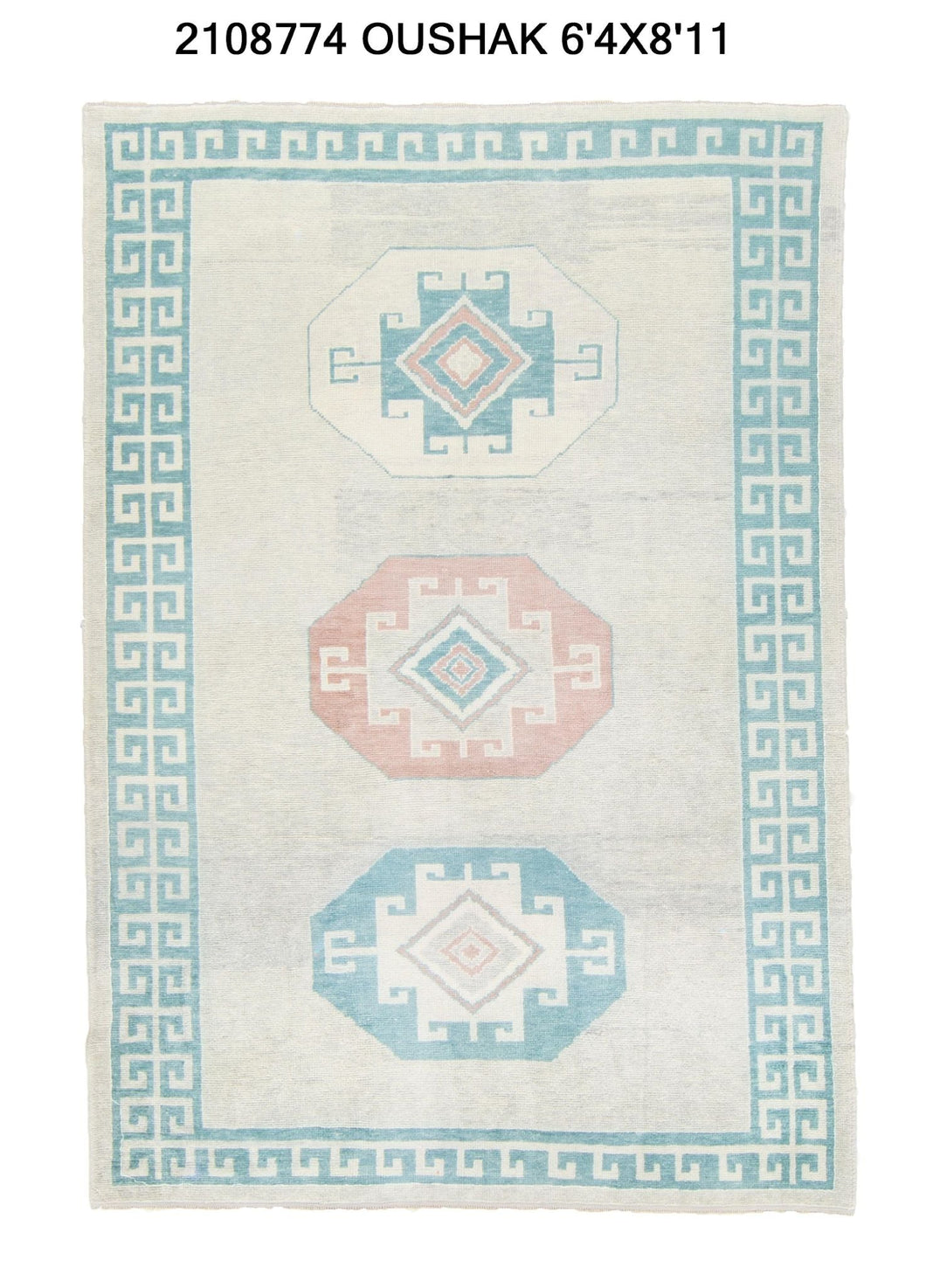 6x9 Modern Oushak Area Rug