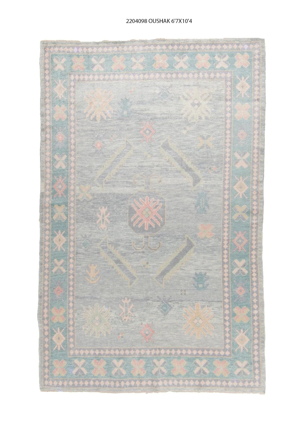 7x10 Modern Oushak Area Rug