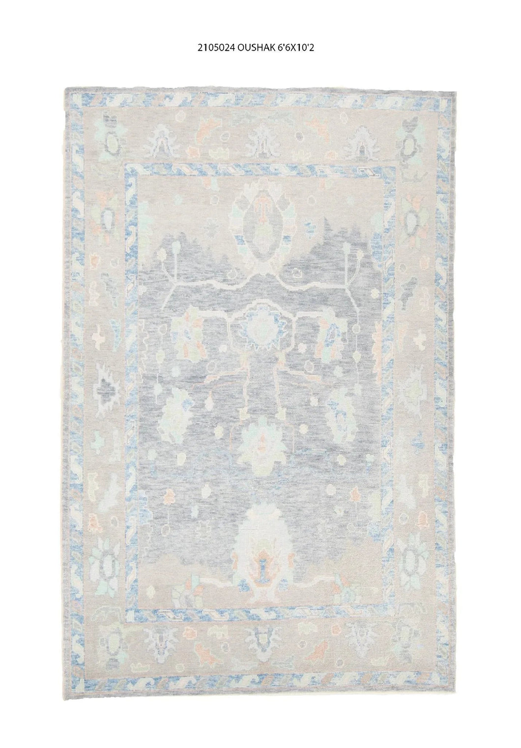 7x10 Modern Oushak Area Rug