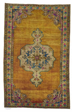 7x11 Colorful Vintage Turkish Area Rug