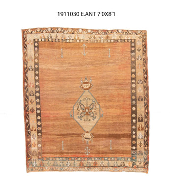 7x8 Old & Vintage Turkish Area Rug