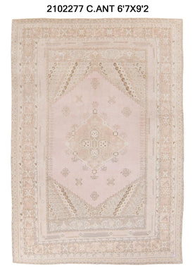 7x9 Old & Vintage Turkish Area Rug