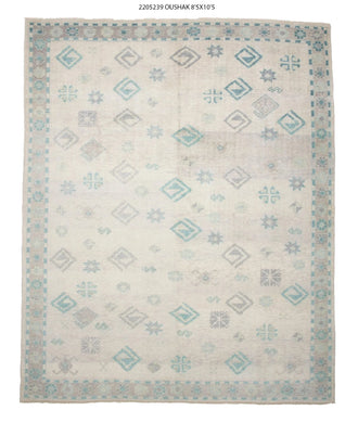 8x10 Modern Oushak Area Rug