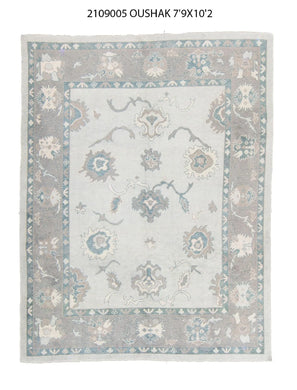 8x10 Modern Oushak Area Rug