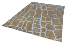 8x11 Brown Modern Turkish Area Rug