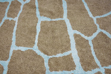 8x11 Brown Modern Turkish Area Rug