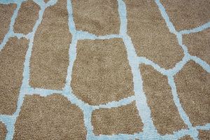 8x11 Brown Modern Turkish Area Rug
