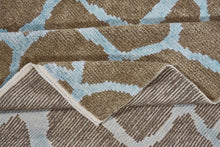 8x11 Brown Modern Turkish Area Rug
