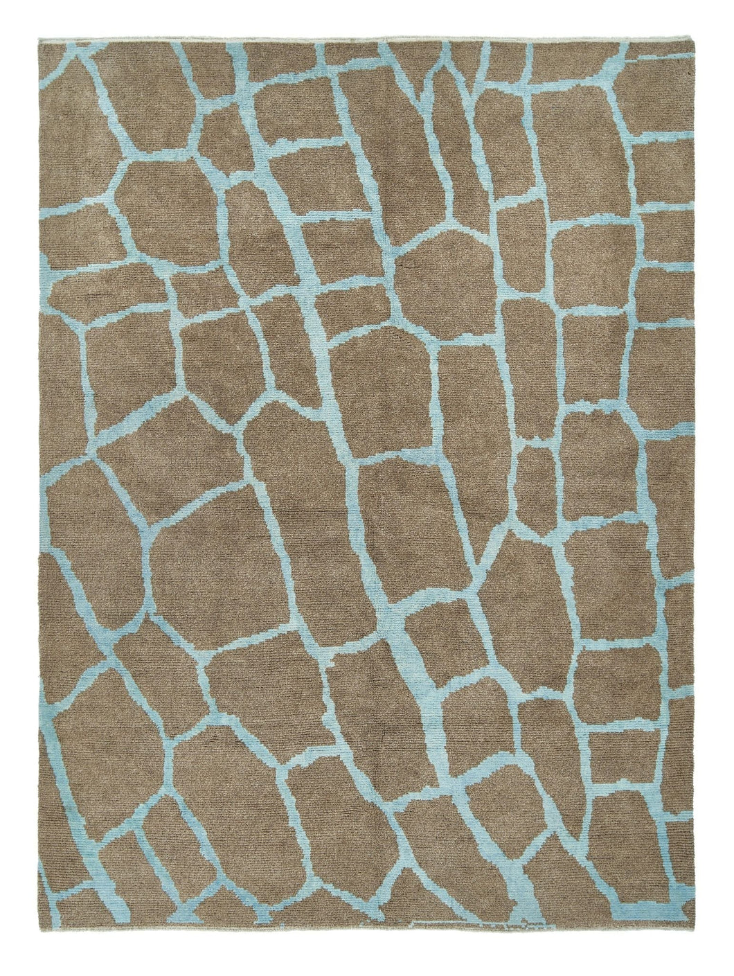 8x11 Brown Modern Turkish Area Rug