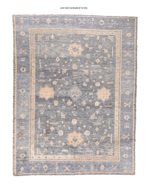 8x11 Modern Oushak Area Rug