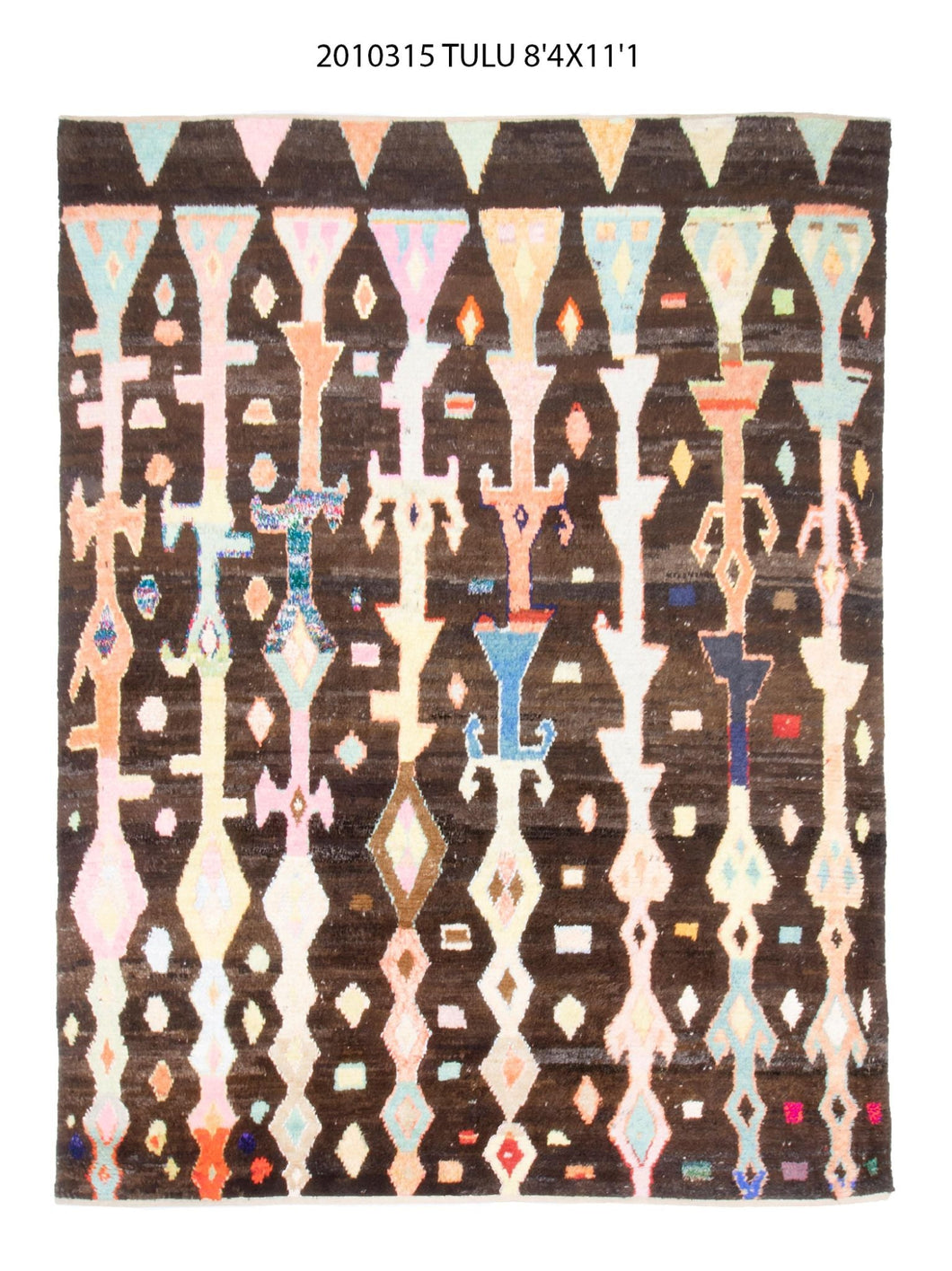 8x11 Modern Tulu Area Rug