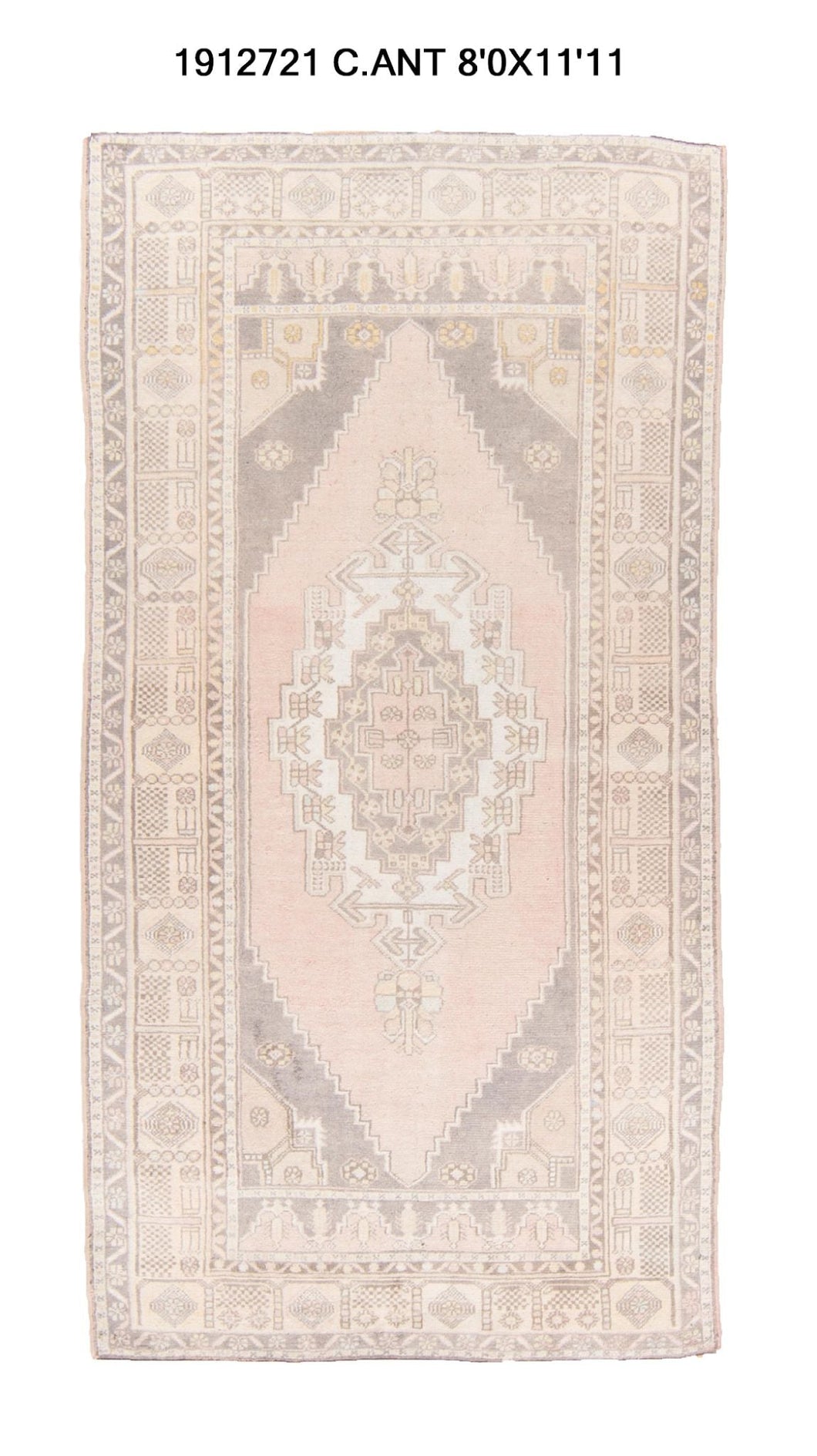 8x12 Old & Vintage Turkish Area Rug