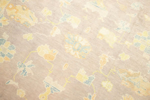 9x10 Blue Modern Oushak Area Rug