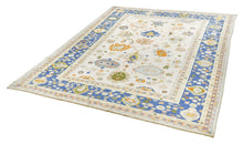 9x11 Beige Modern Oushak Area Rug