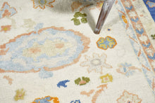 9x11 Beige Modern Oushak Area Rug