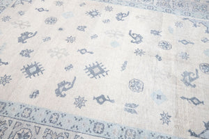 9x11 Modern Oushak Area Rug