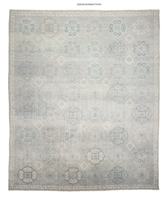 9x11 Modern Oushak Area Rug