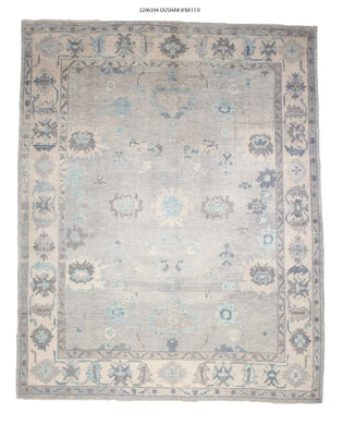 9x11 Modern Oushak Area Rug