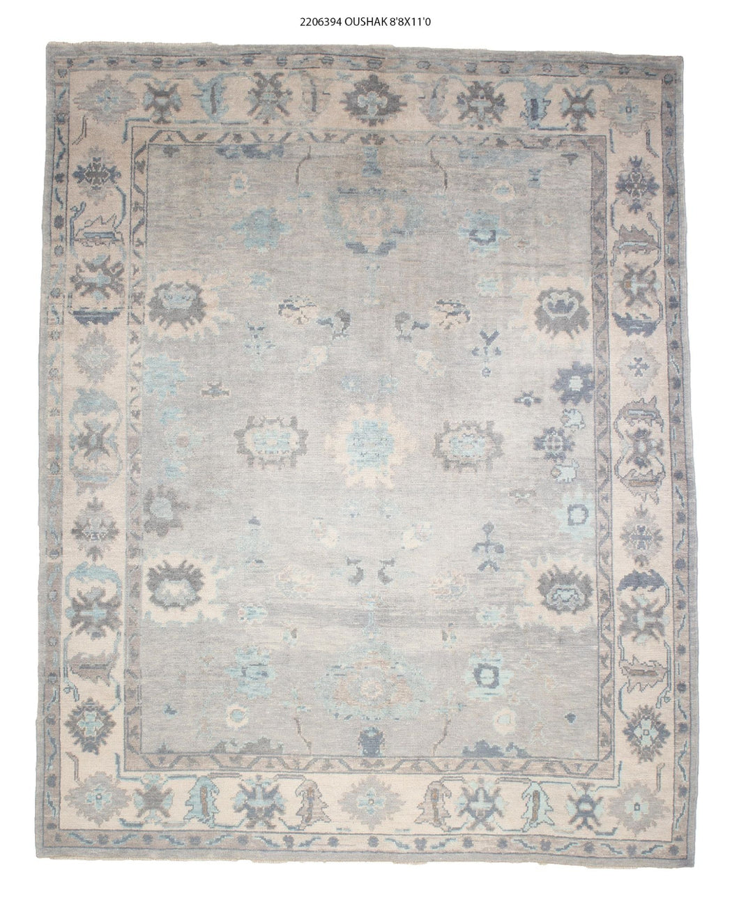 9x11 Modern Oushak Area Rug