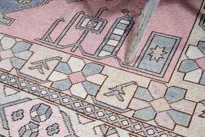 9x12 Colorful Vintage Turkish Area Rug
