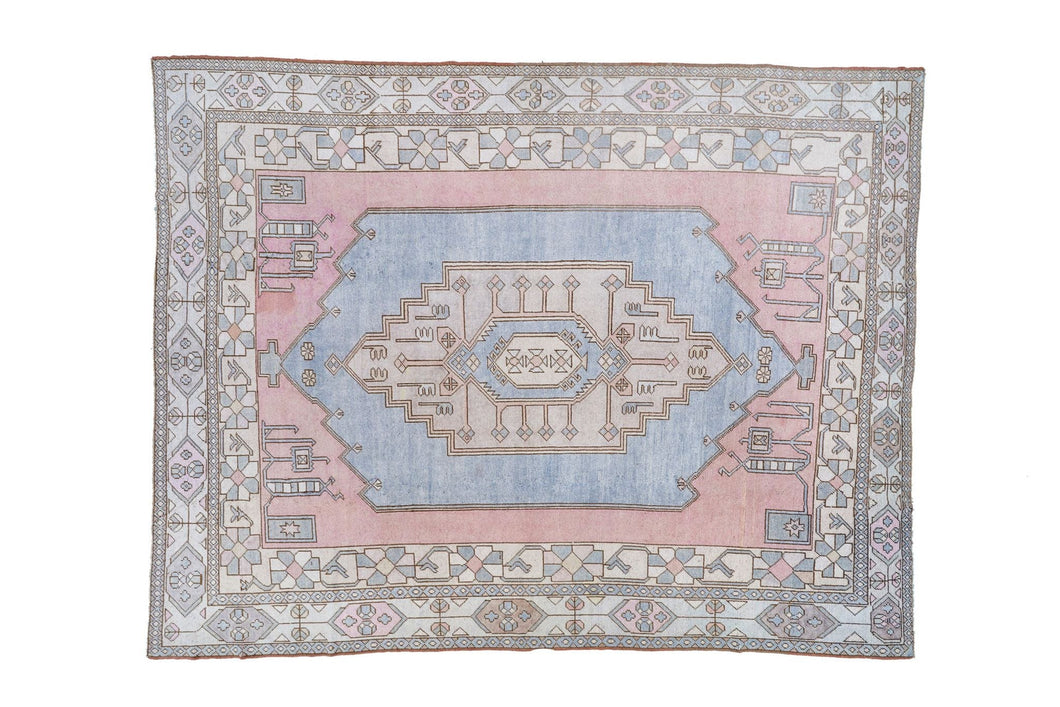 9x12 Colorful Vintage Turkish Area Rug