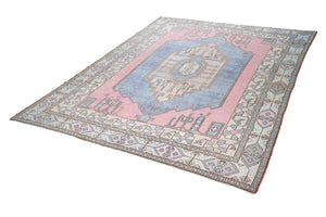 9x12 Colorful Vintage Turkish Area Rug