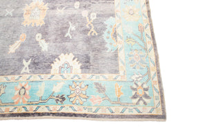 9x12 Moder Oushak Area Rug
